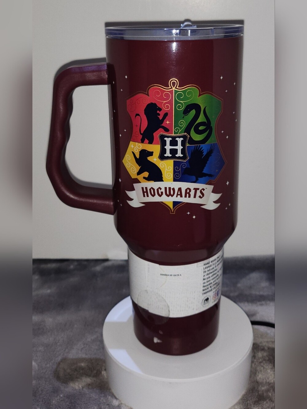 Silver Buffalo Harry Potter Hogwarts House Crest 40-Ounce Stainless Steel Tumble